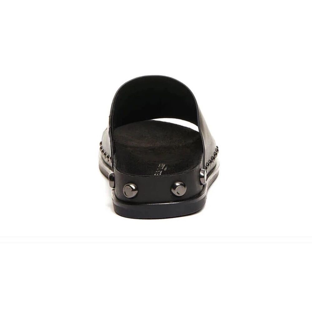 Kelsi Dagger Black Studded Slide Sandals - Picture 3 of 8